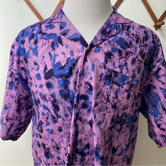 Abstract Button Up Shirt Made In Ghana - Picture 2 of 16
